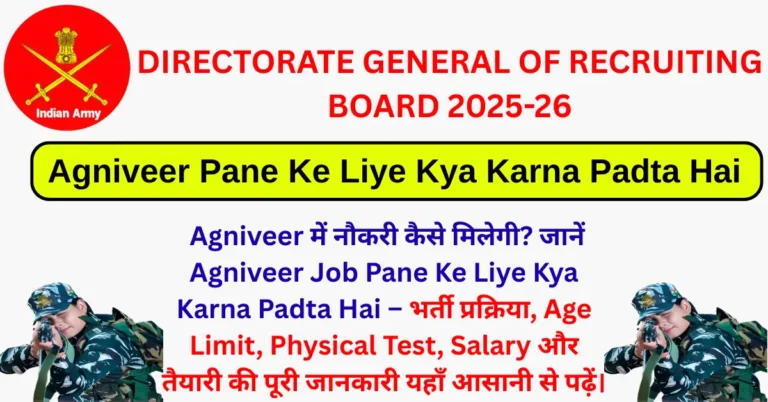 Agniveer Pane Ke Liye Kya Karna Padta Hai