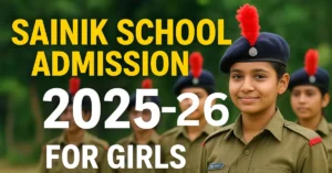 Sainik School Admission Process for Girl