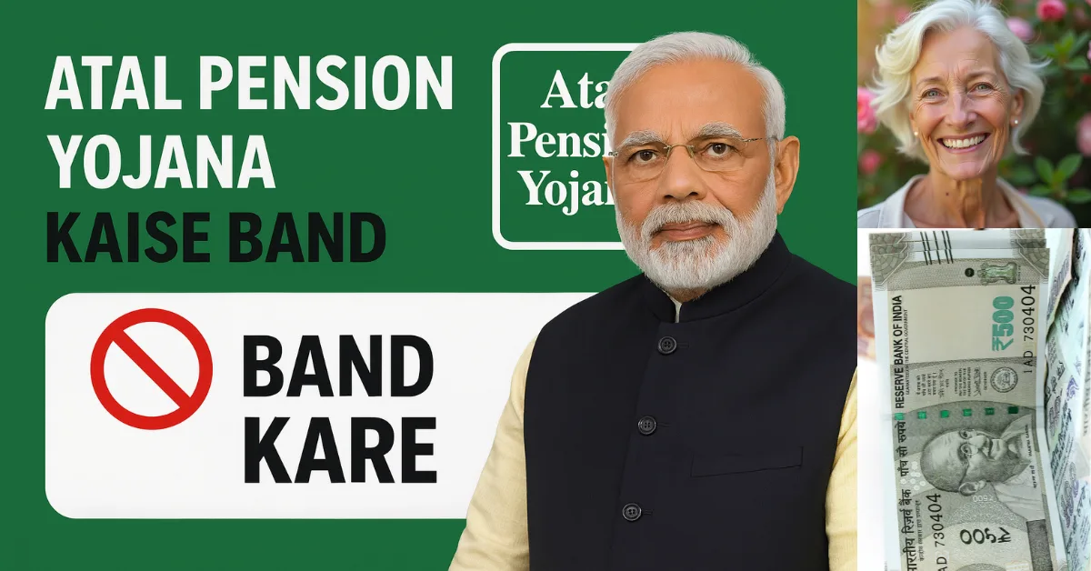 Atal Pension Yojana Kaise Band Kare